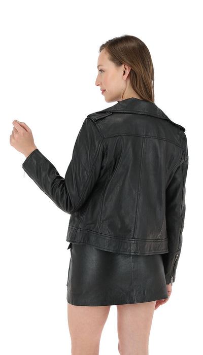 Amberes Leather Jacket Black 