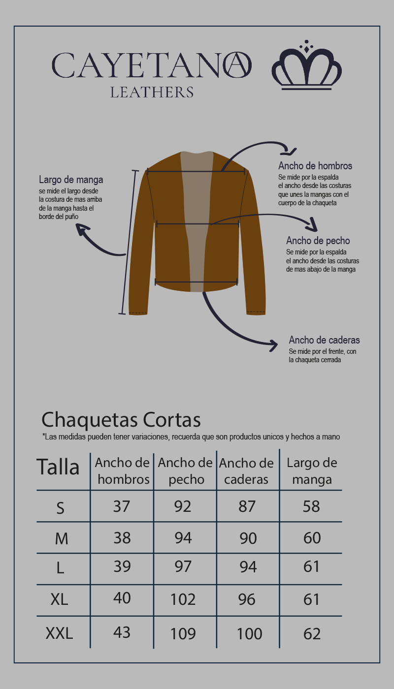 Chaqueta Cuero Amberes Negro