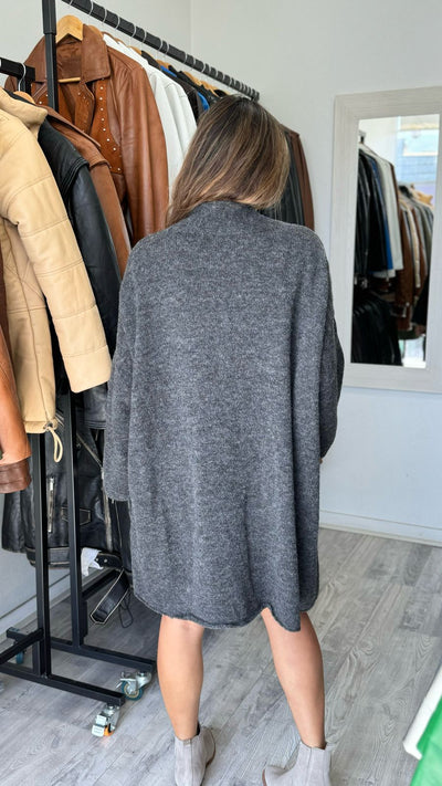 Emma Cocooning Cardigan Gray 