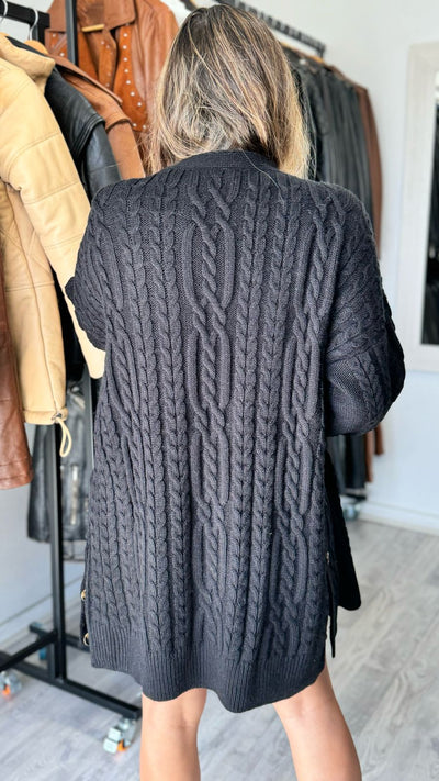 Lucia Cocooning Cardigan Black 