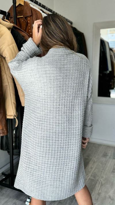 Elsa Cocooning Cardigan Silver Gray