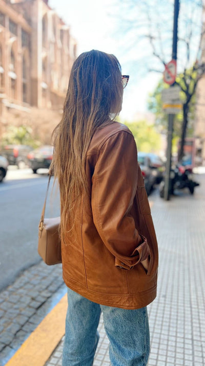 Palermo Leather Jacket Camel 