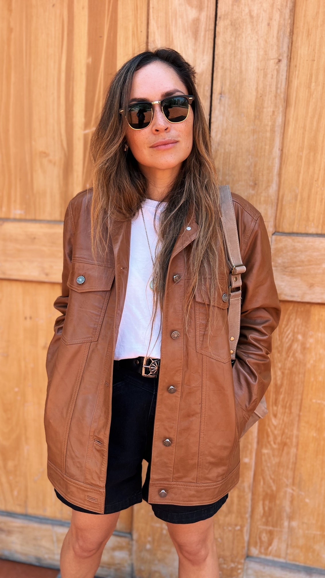 Palermo Leather Jacket Camel 