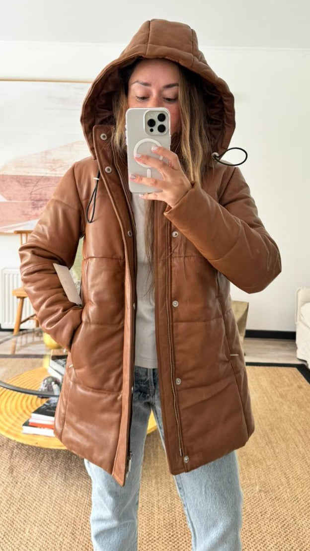 Parka Cuero Ottawa Camel