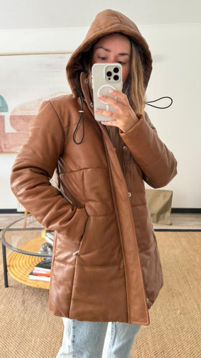 Parka Cuero Ottawa Camel