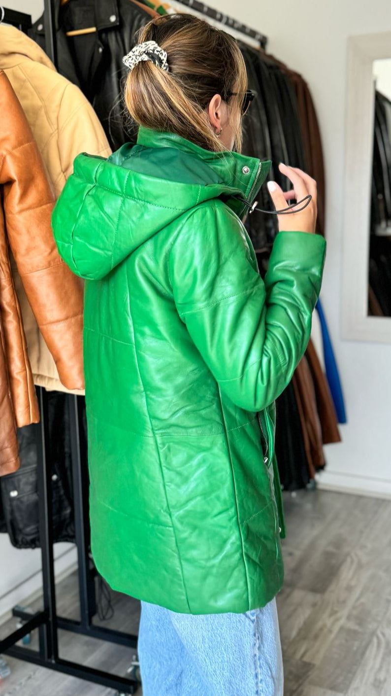 Ottawa Leather Puffer Green 