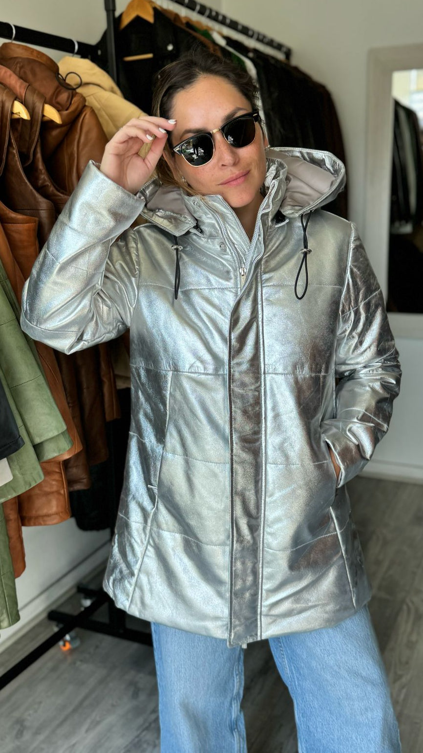 Parka Cuero Ottawa Plata