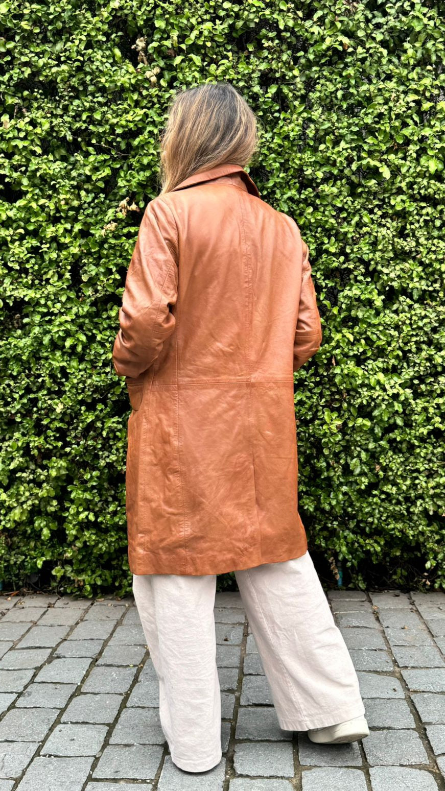 Trench Cuero Finlandia Camel