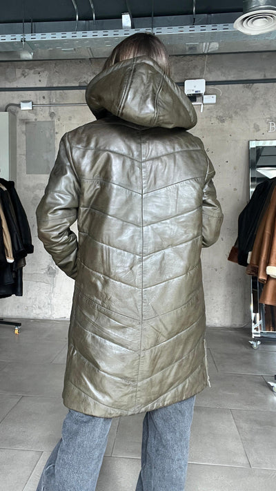 Parka Cuero Mayfair Oliva