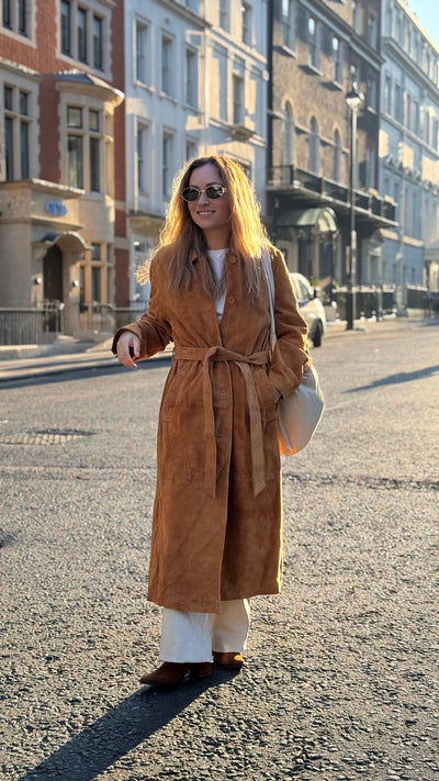 Trench Gamuza Chelsea Camel