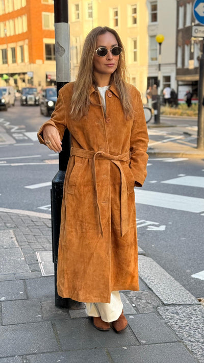 Trench Gamuza Chelsea Camel