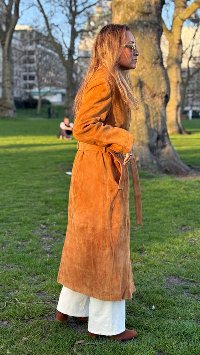 Trench Gamuza Chelsea Camel