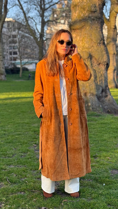 Trench Gamuza Chelsea Camel