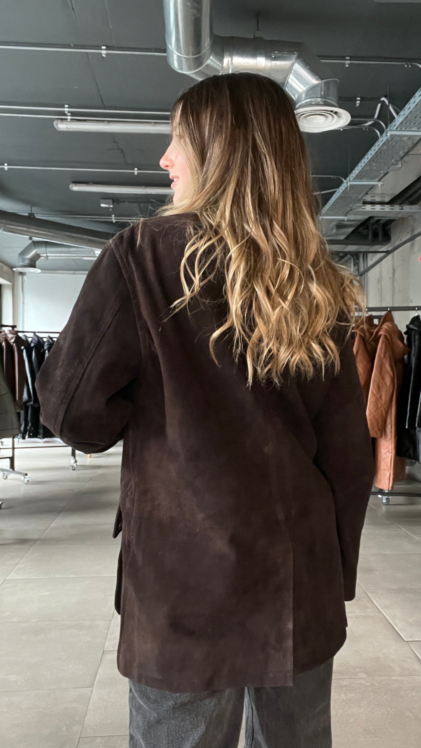 Chaqueta Gamuza Tribeca Chocolate